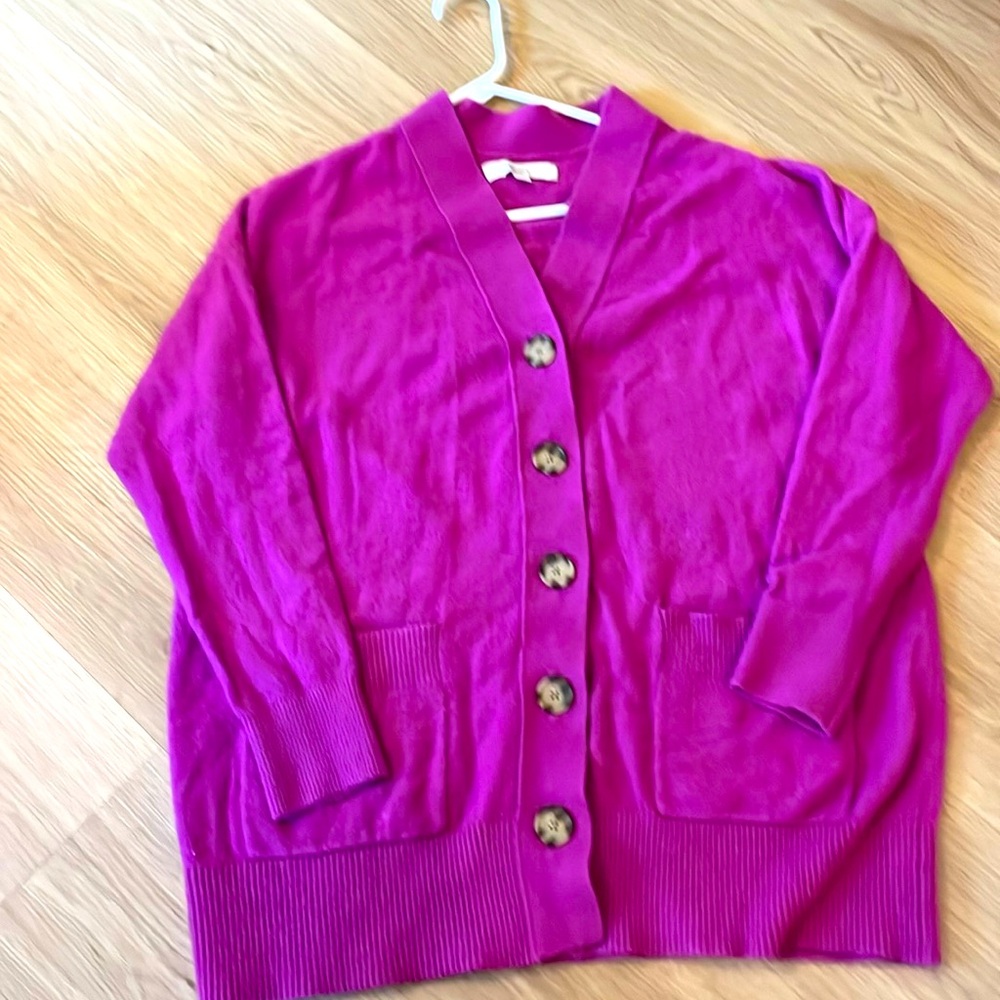 LOFT Oversized Cardigan, Size Medium